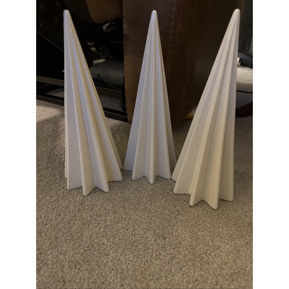 Threshold Large White  Faceted Ceramic Christmas Tree Holiday Decor New